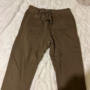 ESSENTIALS Brown Cotton Lounge Pants